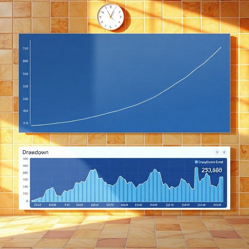 Curva de capital y drawdown en informe de backtesting Avontrii