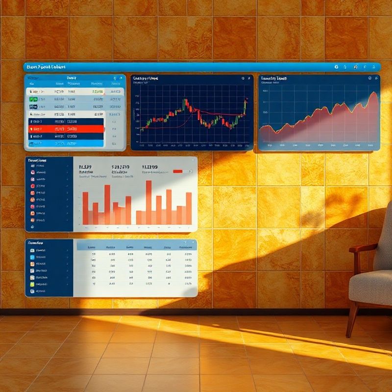 Panel de monitorización con posiciones y métricas en tiempo real